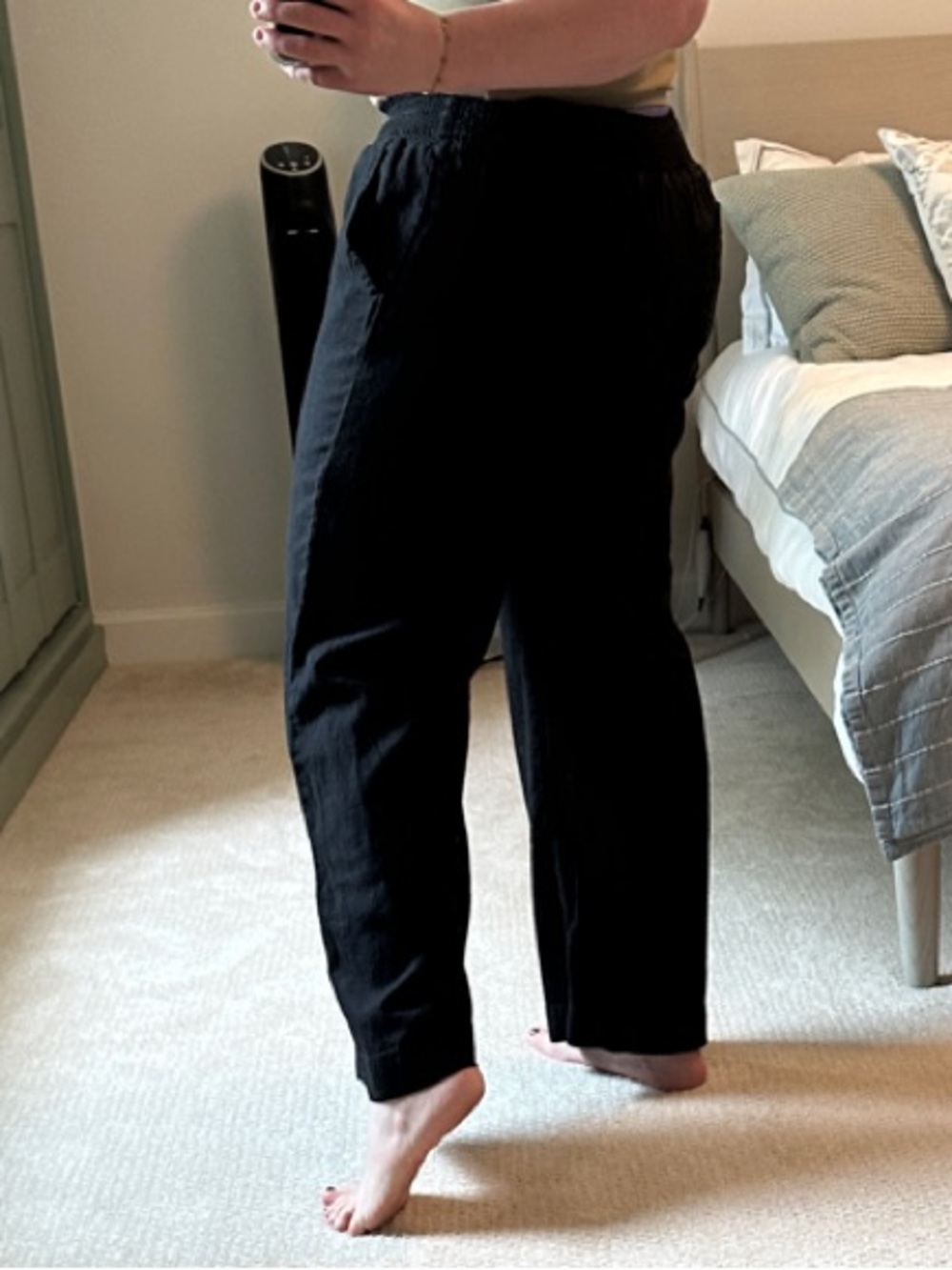 Briggs New York Wide-Leg Black Women's Pants
